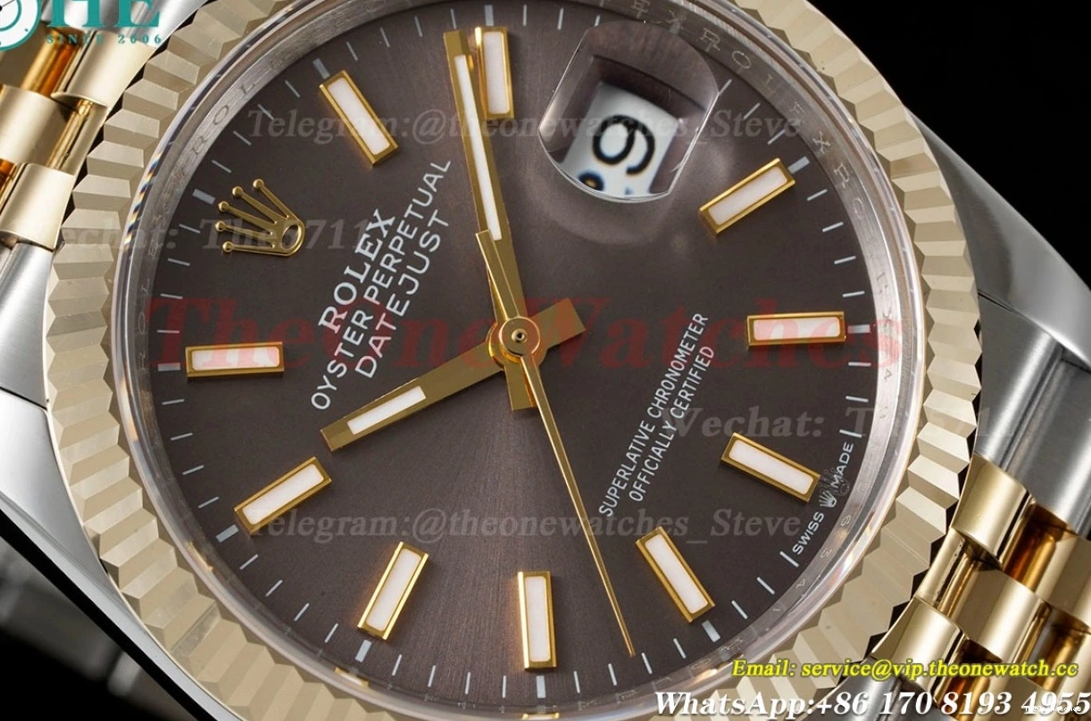 A2836 SS 126233 Brown 904L YG Stk Jub 36MM Datejust Wrapped GMF 1221
